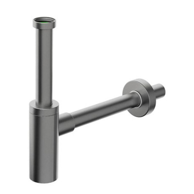 INOXMATER umyvadlový sifon 5/4", odpad 32mm, nerez/gun metal INOXMATER umyvadlový sifon 5/4", odpad 32mm, nerez/gun metal