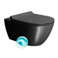 PURA WC závěsné, splachování SWIRLFLUSH, 55x36 cm, černá dual-mat PURA WC závěsné, splachování SWIRLFLUSH, 55x36 cm, černá dual-mat