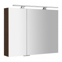 MIRRÓ galerka s LED osvětlením, 90x70x16cm, borovice rustik MIRRÓ galerka s LED osvětlením, 90x70x16cm, borovice rustik
