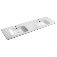 ARECA dvojumyvadlo, litý mramor, 181x51,5cm, bílá ARECA dvojumyvadlo, litý mramor, 181x51,5cm, bílá