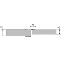 VITRA LINE těsnění mezi skla (praporek) 2000mm, na sklo 8mm VITRA LINE těsnění mezi skla (praporek) 2000mm, na sklo 8mm
