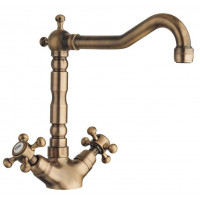 ANTEA stojánková dřezová baterie s retro hubicí, bronz ANTEA stojánková dřezová baterie s retro hubicí, bronz