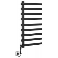 ELCOR elektrický sušák ručníků 480x920x50mm, 128W, černá mat ELCOR elektrický sušák ručníků 480x920x50mm, 128W, černá mat