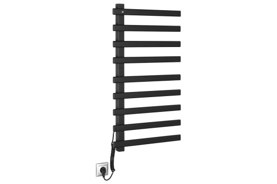 ELCOR elektrický sušák ručníků 480x920x50mm, 128W, černá mat ELCOR elektrický sušák ručníků 480x920x50mm, 128W, černá mat
