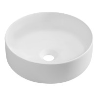 INFINITY ROUND keramické umyvadlo na desku, průměr 36cm, bílá mat INFINITY ROUND keramické umyvadlo na desku, průměr 36cm, bílá mat