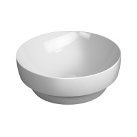 PURA keramické umyvadlo na desku, průměr 40cm, bílá ExtraGlaze PURA keramické umyvadlo na desku, průměr 40cm, bílá ExtraGlaze