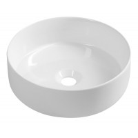 INFINITY ROUND keramické umyvadlo na desku, průměr 36x12 cm, bílá INFINITY ROUND keramické umyvadlo na desku, průměr 36x12 cm, bílá