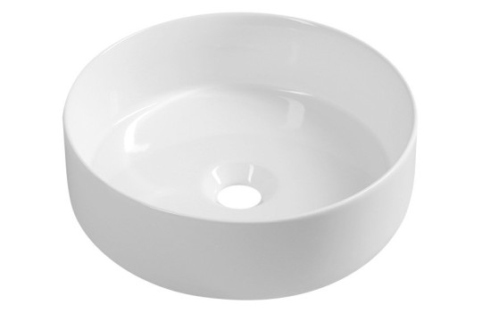 INFINITY ROUND keramické umyvadlo na desku, průměr 36x12 cm, bílá INFINITY ROUND keramické umyvadlo na desku, průměr 36x12 cm, bílá
