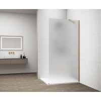 ESCA GOLD MATT jednodílná sprchová zástěna k instalaci ke stěně, matné sklo, 1200 mm ESCA GOLD MATT jednodílná sprchová zástěna k instalaci ke stěně, matné sklo, 1200 mm