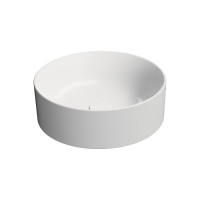 KUBE X keramické umyvadlo na desku, průměr 40cm, bílá mat KUBE X keramické umyvadlo na desku, průměr 40cm, bílá mat
