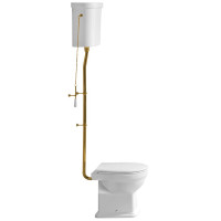 CLASSIC WC mísa s nádržkou, spodní odpad, bílá-bronz CLASSIC WC mísa s nádržkou, spodní odpad, bílá-bronz