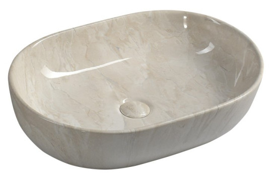 DALMA keramické umyvadlo 59x42x14 cm, marfil DALMA keramické umyvadlo 59x42x14 cm, marfil