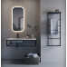 SKA nástěnný sušák ručníků s policí 604x1184x252mm, černá mat