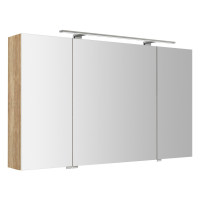 RIWA galerka s LED osvětlením, 3x dvířka, 121x70x17cm, dub alabama RIWA galerka s LED osvětlením, 3x dvířka, 121x70x17cm, dub alabama