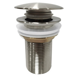 AURUM umyvadlová výpust  5/4“, click-clack, nerez mat