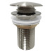 AURUM umyvadlová výpust 5/4“, click-clack, nerez mat AURUM umyvadlová výpust 5/4“, click-clack, nerez mat
