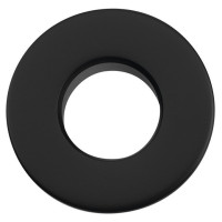 Kovová krytka přepadu umyvadla, 30 mm, černá mat Kovová krytka přepadu umyvadla, 30 mm, černá mat