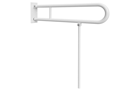 HANDICAP madlo sklopné s opěrnou nohou 813mm, bílá HANDICAP madlo sklopné s opěrnou nohou 813mm, bílá
