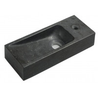 BLOK kamenné umývátko 38x8x14 cm, antracit BLOK kamenné umývátko 38x8x14 cm, antracit