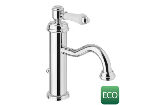 VIENNA stojánková umyvadlová baterie s výpustí, ECO karatuše, chrom