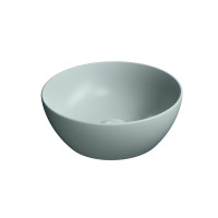 PURA keramické umyvadlo na desku, průměr 32cm, ghiaccio mat PURA keramické umyvadlo na desku, průměr 32cm, ghiaccio mat