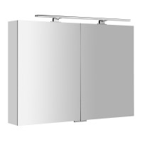 MIRRÓ galerka s LED osvětlením, 100x70x16cm, bílá MIRRÓ galerka s LED osvětlením, 100x70x16cm, bílá