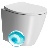 MODO WC mísa stojící, Swirlflush, 37x52cm, spodní/zadní odpad, bílá dual-mat MODO WC mísa stojící, Swirlflush, 37x52cm, spodní/zadní odpad, bílá dual-mat