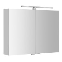 RIWA galerka s LED osvětlením, 101x70x17cm, bílá lesk RIWA galerka s LED osvětlením, 101x70x17cm, bílá lesk