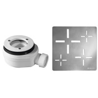Vaničkový sifon, průměr otvoru 90 mm, DN40, krytka chrom Vaničkový sifon, průměr otvoru 90 mm, DN40, krytka chrom