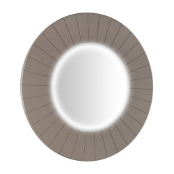 LUMIRO STRIP kulaté zrcadlo s LED osvětlením v rámu ø 75cm, agila