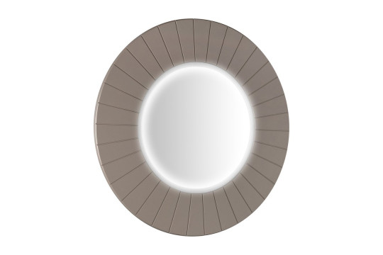 LUMIRO STRIP kulaté zrcadlo s LED osvětlením v rámu ø 75cm, agila