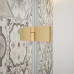 TRINITY GOLD MATT čtvercový sprchový kout 900x900mm, čiré sklo, levé