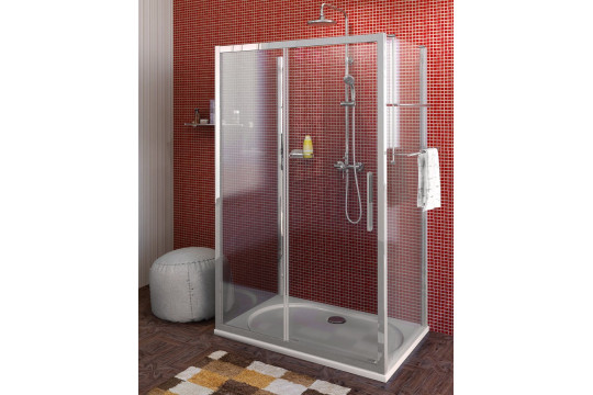 LUCIS LINE třístěnný sprchový kout 1100x800x800mm L/P varianta