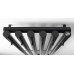 PILON otopné těleso 418x1800mm, se šesti háčky pro ručník, černá mat