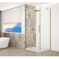 TRINITY GOLD MATT čtvercový sprchový kout 1000x1000mm, čiré sklo, levé TRINITY GOLD MATT čtvercový sprchový kout 1000x1000mm, čiré sklo, levé