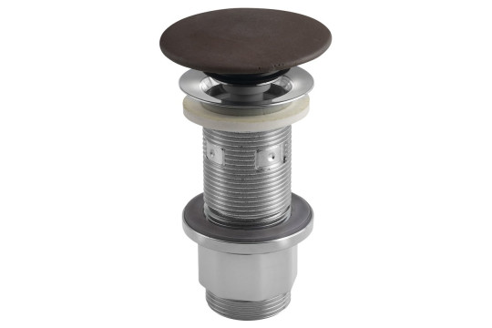 Umyvadlová výpust 5/4“, click-clack, betonová zátka, 10-80mm, tmavě hnědá Umyvadlová výpust 5/4“, click-clack, betonová zátka, 10-80mm, tmavě hnědá