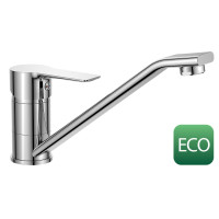 BARON ECO 6 l/min, stojánková dřezová baterie, 186mm, otočné ramínko, chrom BARON ECO 6 l/min, stojánková dřezová baterie, 186mm, otočné ramínko, chrom