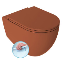 INFINITY závěsná WC mísa, Rimless, 36,5x53cm, terracotta INFINITY závěsná WC mísa, Rimless, 36,5x53cm, terracotta