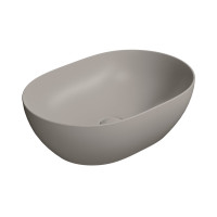 PURA keramické umyvadlo na desku, 50x35cm, tortora mat PURA keramické umyvadlo na desku, 50x35cm, tortora mat
