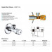 MULTITURN rohový ventil 1/2"x3/8", pár, chrom
