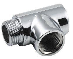 T-kus, chrom 1/2" FFM - pro topné tyče