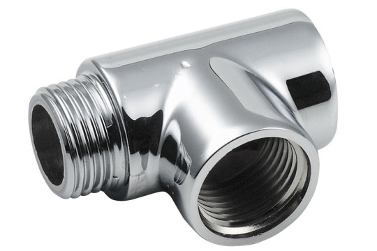 T-kus, chrom 1/2" FFM - pro topné tyče