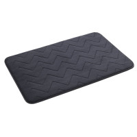 MOUSSE koupelnová předložka, 50x80 cm, 100% polyester, protiskluz, antracit MOUSSE koupelnová předložka, 50x80 cm, 100% polyester, protiskluz, antracit