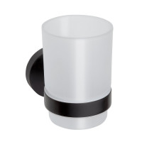 X-ROUND BLACK sklenka, mléčné sklo, černá X-ROUND BLACK sklenka, mléčné sklo, černá