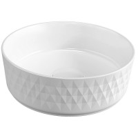 ROMBO keramické umyvadlo na desku, průměr 36cm, bílá ROMBO keramické umyvadlo na desku, průměr 36cm, bílá