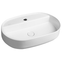 INFINITY OVAL keramické umyvadlo na desku, 60x40 cm, bílá mat INFINITY OVAL keramické umyvadlo na desku, 60x40 cm, bílá mat