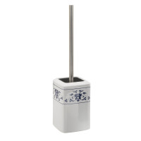 CIXI WC štětka na postavení, porcelán, bílá/modrá CIXI WC štětka na postavení, porcelán, bílá/modrá