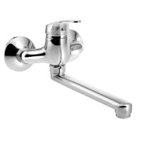 AQUALINE 35 nástěnná baterie rozteč 100 mm, ramínko ploché, 220 mm, chrom AQUALINE 35 nástěnná baterie rozteč 100 mm, ramínko ploché, 220 mm, chrom