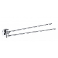 X-ROUND dvojitý držák ručníků otočný 420mm, chrom (104204191) X-ROUND dvojitý držák ručníků otočný 420mm, chrom (104204191)