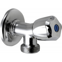Pračkový kulový ventil se zpětným ventilem 1/2"x3/4", chrom Pračkový kulový ventil se zpětným ventilem 1/2"x3/4", chrom